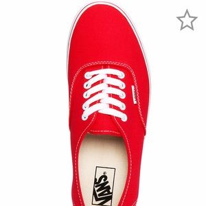 Vans RED size 6 1/2 women